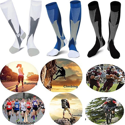 Medical Sport Compression Socks Men and Women 20-30Mmhg Run Nurse Socks for Varicose Veins Running Cycling Travel Socks
