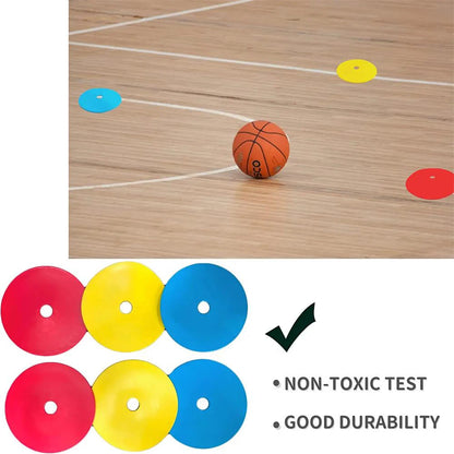 10Pcs Soccer Flat Cones Marker Disc High Quality Football Basketball Training Aids Sports Training Equipment Accessories