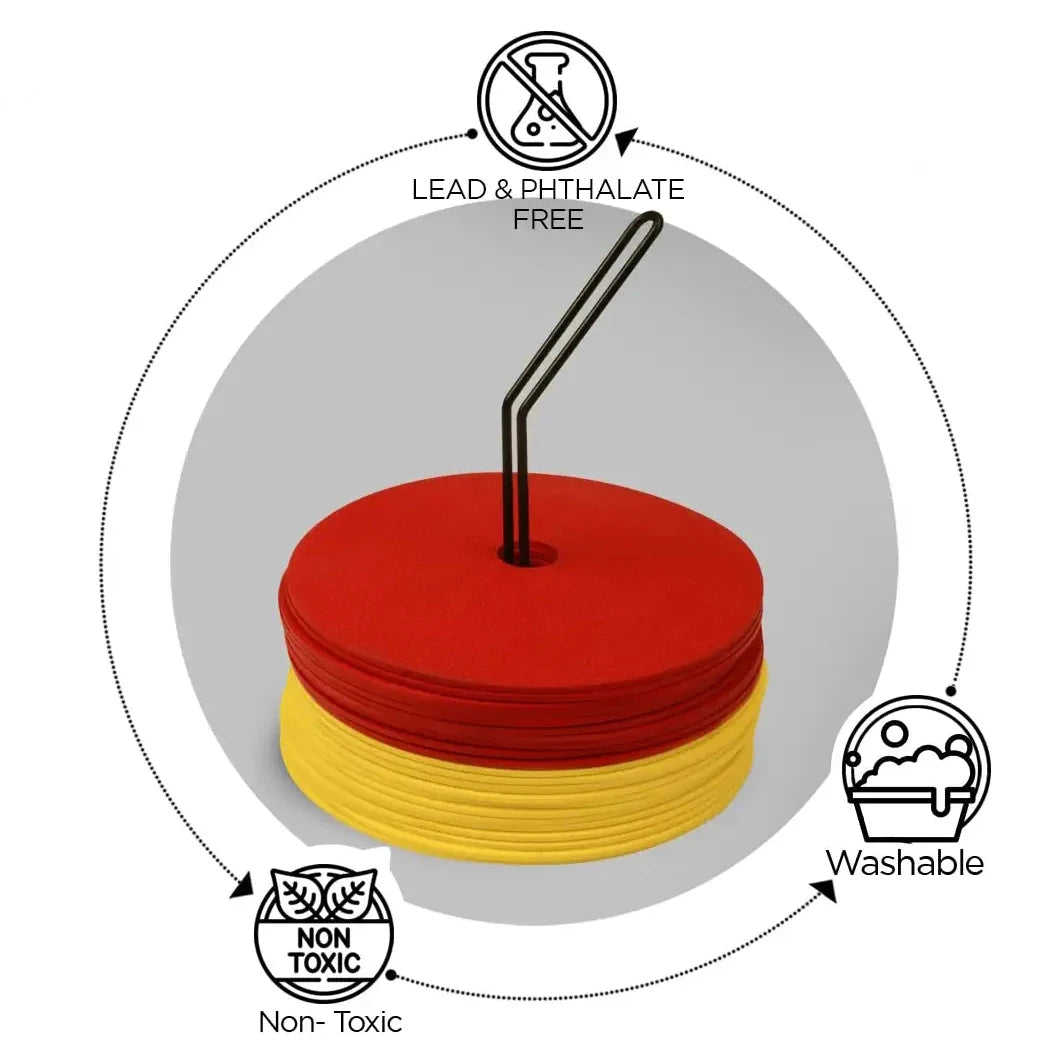 10Pcs Soccer Flat Cones Marker Disc High Quality Football Basketball Training Aids Sports Training Equipment Accessories