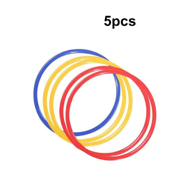 5Pcs Durable Agility Training Rings Portable Football Soccer Speed Agility Training Rings Sport Futbol Training Equipment