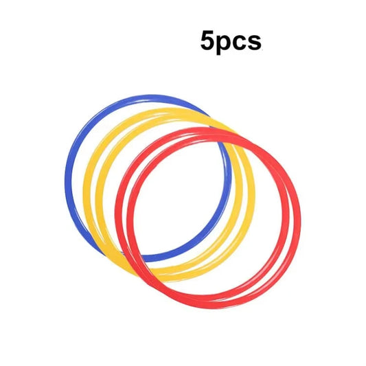 5Pcs Durable Agility Training Rings Portable Football Soccer Speed Agility Training Rings Sport Futbol Training Equipment
