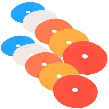 10Pcs Soccer Flat Cones Marker Disc High Quality Football Basketball Training Aids Sports Training Equipment Accessories