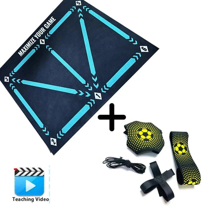 90Cm Football Training Mat Durable Non Slip Foldable Kids Adults Dribble Training Mat Football Training Indoor Ourdoor Equipment