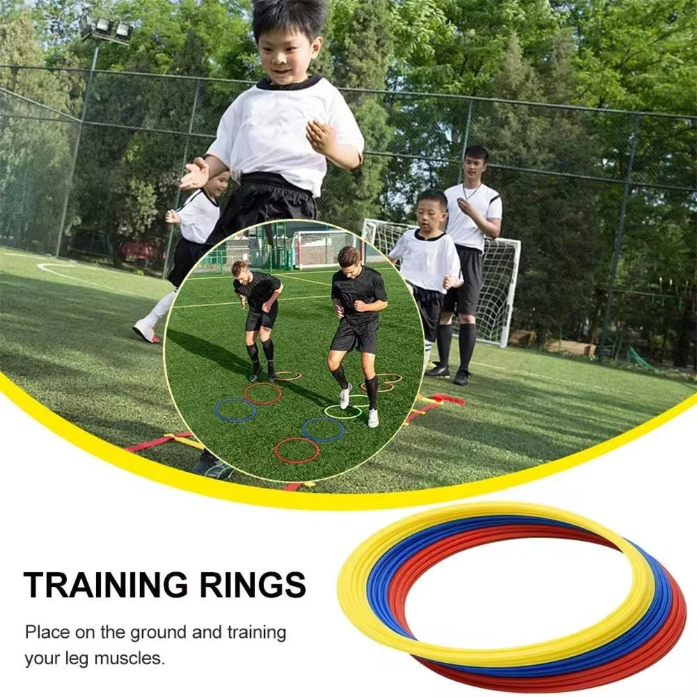 5Pcs Durable Agility Training Rings Portable Football Soccer Speed Agility Training Rings Sport Futbol Training Equipment